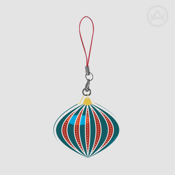 Celtic Christmas Snow ornament Acrylic Keychain/Charm