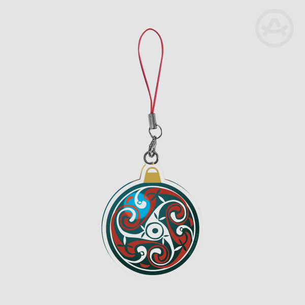 Celtic Christmas La tène ornament Acrylic Keychain/Charm