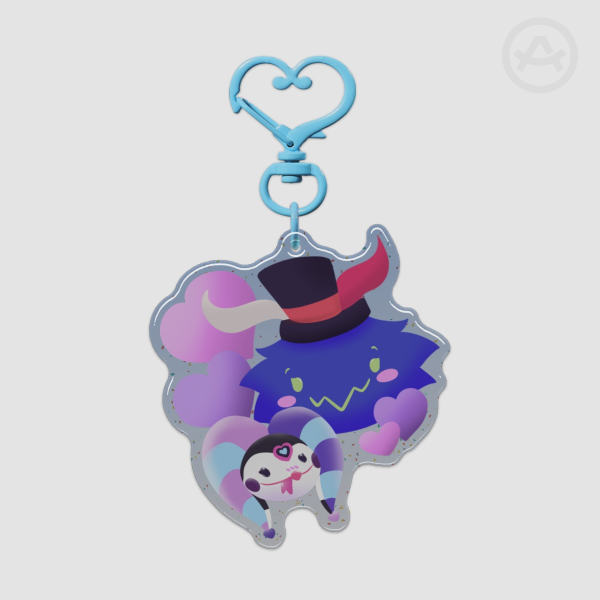 Fizzarozzie Epoxy Glitter Acrylic Keychain