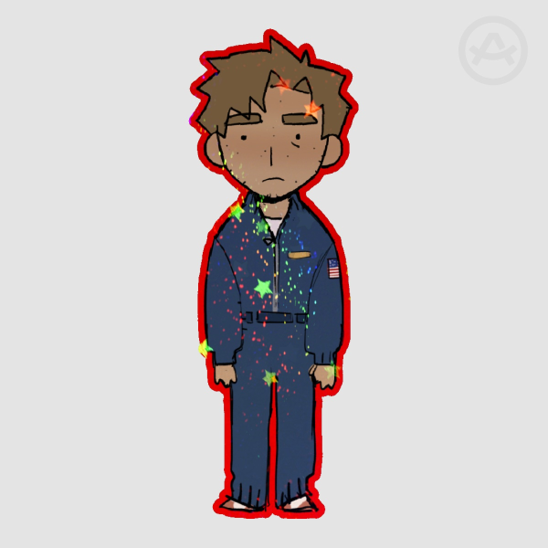 Project Hail Mary Novel Ryland Grace - Glitter Sticker