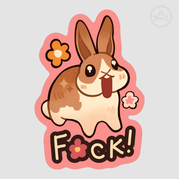 F*CK Bunny Sticker