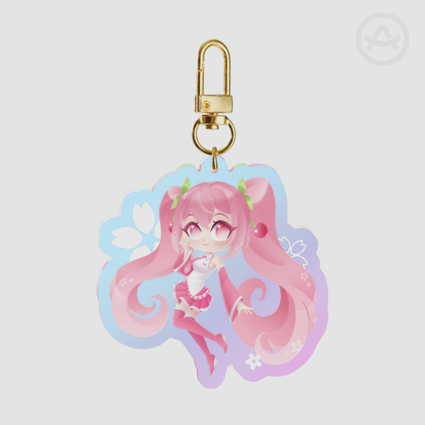 Sakura Miku | Holographic Acrylic Keychain