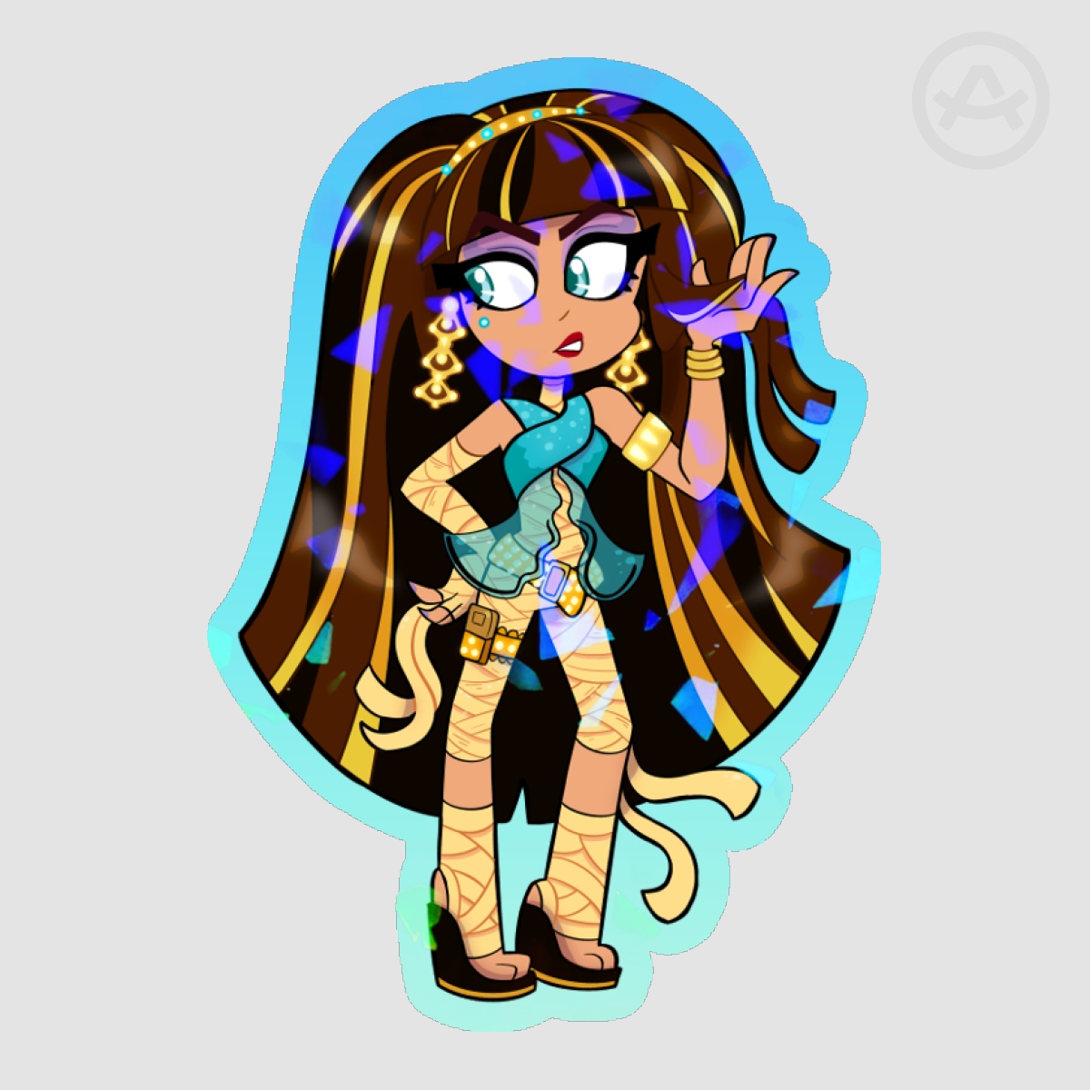 ⋆☆  Cleo De Nile - Colour Edge Sticker - Monster High ☆⋆