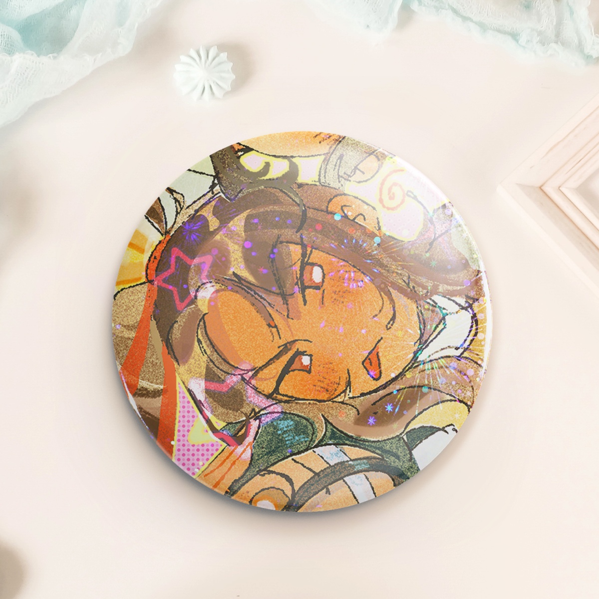 Jin Ling - Cuddle Pile Badge (Button Pins)