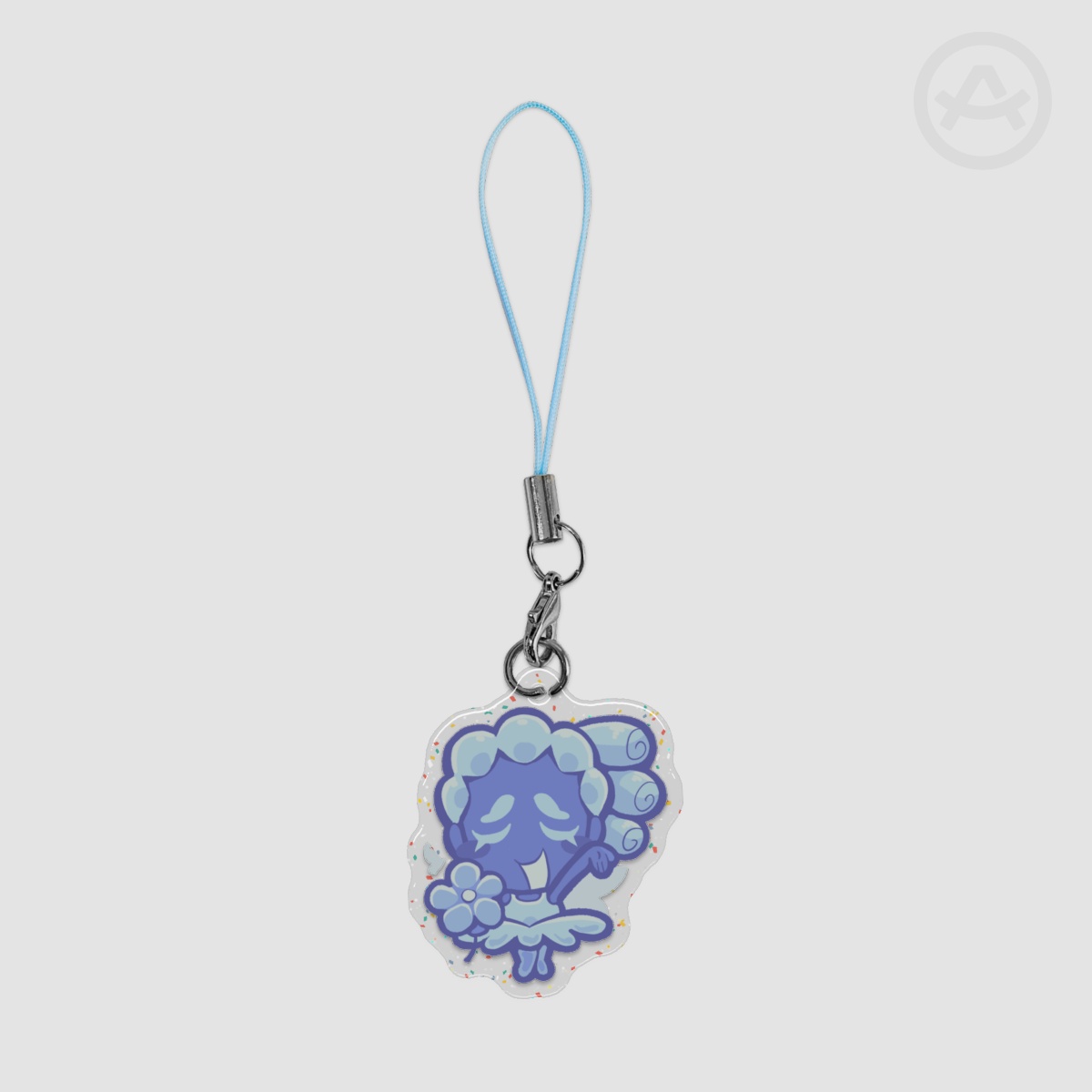 Blue Flower Phone Charm