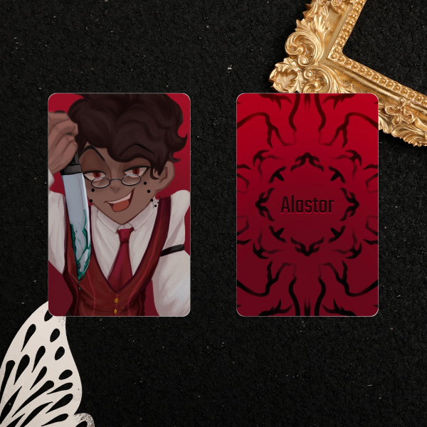 [Hazbin Hotel] Human Alastor Pearl Paper Photocards