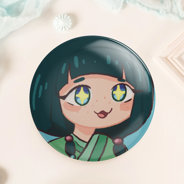 chibi maomao | Round Badge 