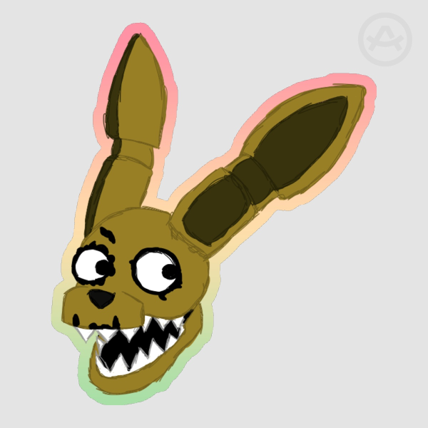 Plushtrap POG Colored Edge Sticker