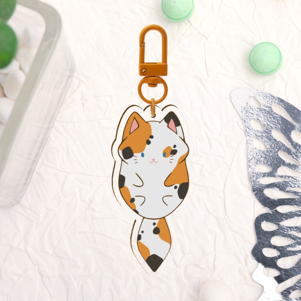 Calico Cat Acrylic Charm
