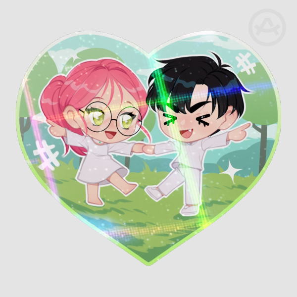 IvanMizi Heart Sticker - Alien Stage