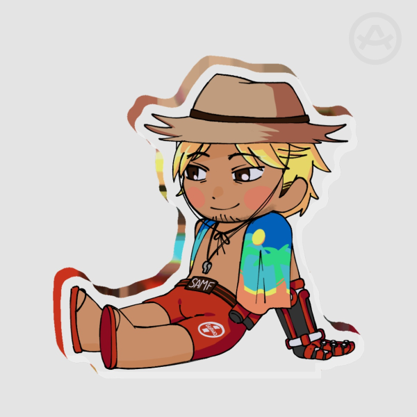 [Overwatch] Cole Cassidy No Base Acrylic Stand (Lifeguard)