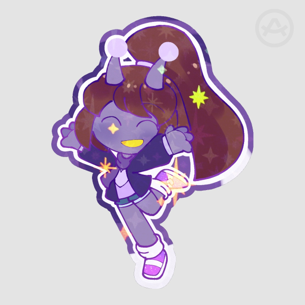 Happy Amy Sparkly Sticker