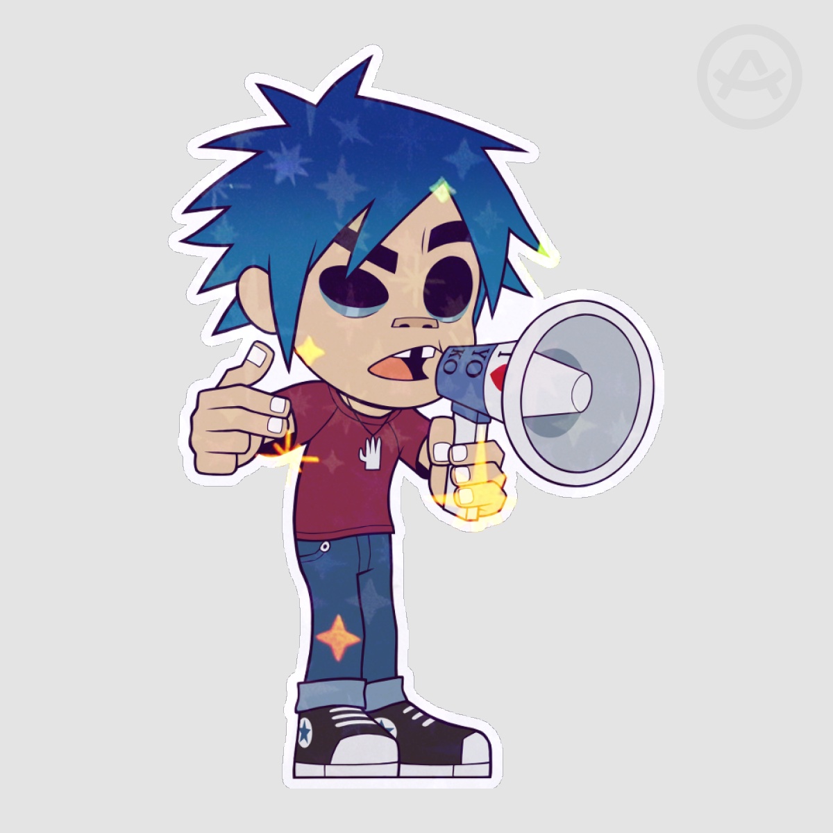 2D - Gorillaz (Sticker)