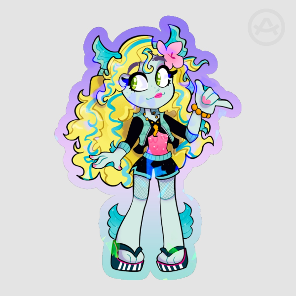 ⋆☆ Lagoona Blue - Colour Edge Sticker - Monster High ☆⋆