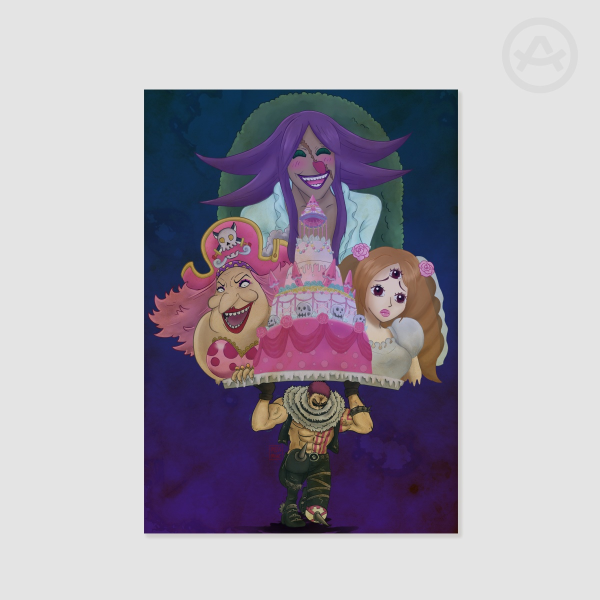 One Piece - Whole Cake Island Poster A4 size