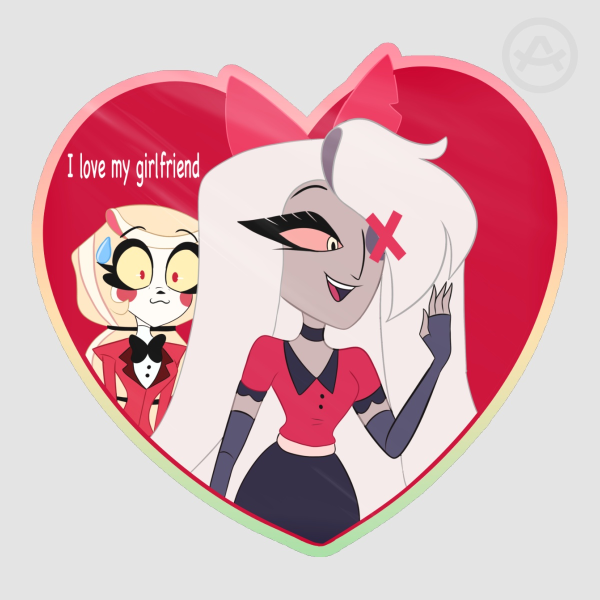 Chaggie Colored Edge Die Cut Stickers