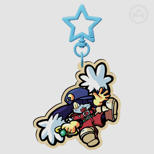 Klonoa 1 Wood Keychain