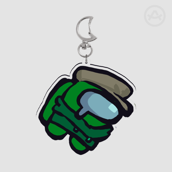 Green Among Us --- Classic Acrylic Keychain