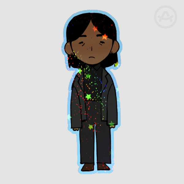 Project Hail Mary Novel Eva Stratt - Glitter Sticker