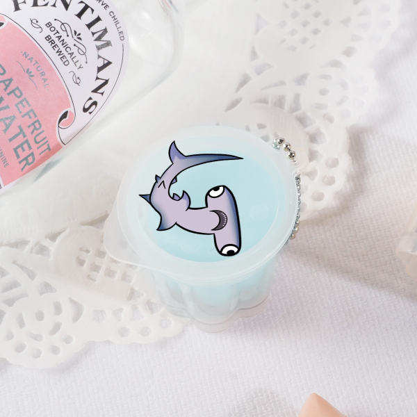 Hammerhead Squishy Pudding Jelly Keychain
