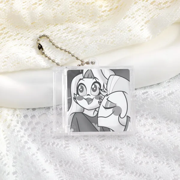 Lucifer/Charlie Deadbeat CD Keychain