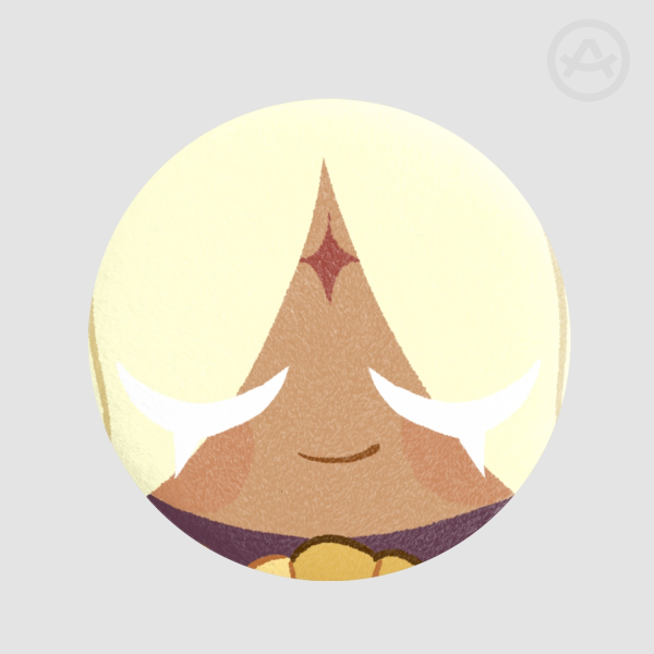 Pure Vanilla Face Plush Badge