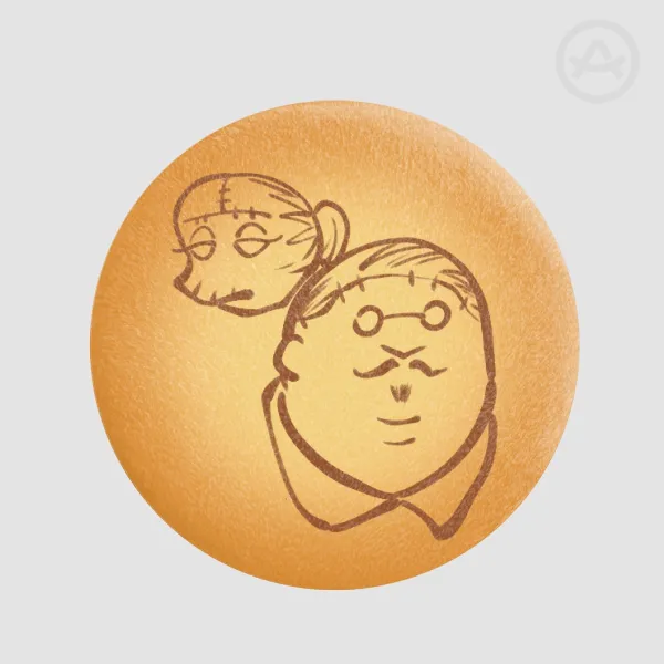 Otto and Arora Kress Biscuit Plush Badge