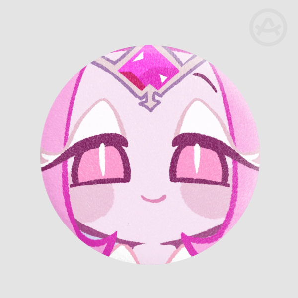 Eternal Sugar Face Plush Badge