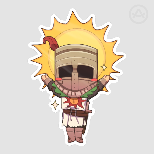 Solaire And Sun Sticker