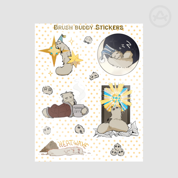 WHA Brush Buddy - Stickers Sheet