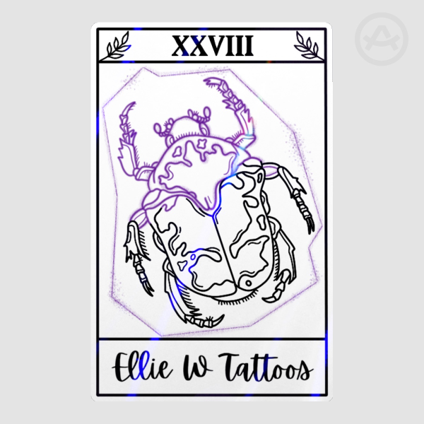 EllieWTattoos Tarot Business Sticker