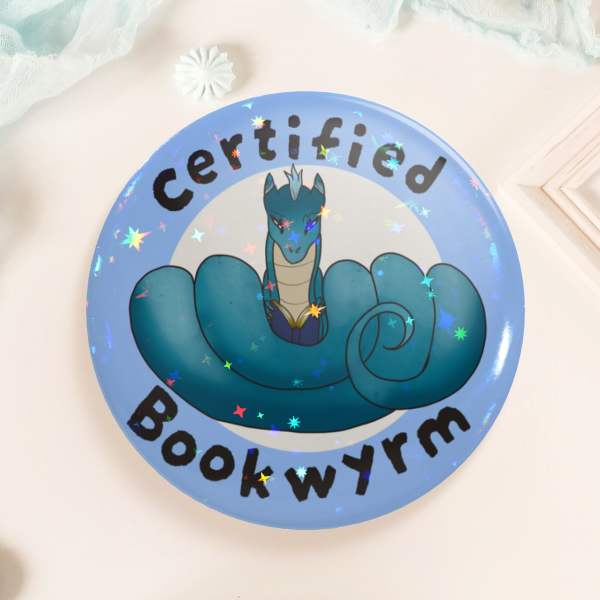 Certified Bookwrym Pin