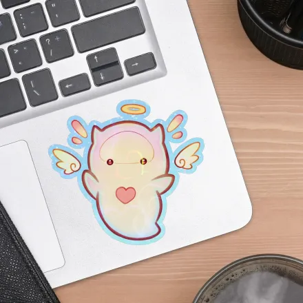 3" Head Empty Clione Sea Angel Chibi Holo Stickers