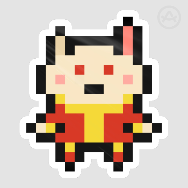 Artenine Originals - Chinese Zodiac CNY Rabbit Pixel Sprite Sticker