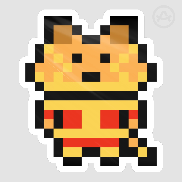 Artenine Originals - Chinese Zodiac CNY Tiger Pixel Sprite Sticker