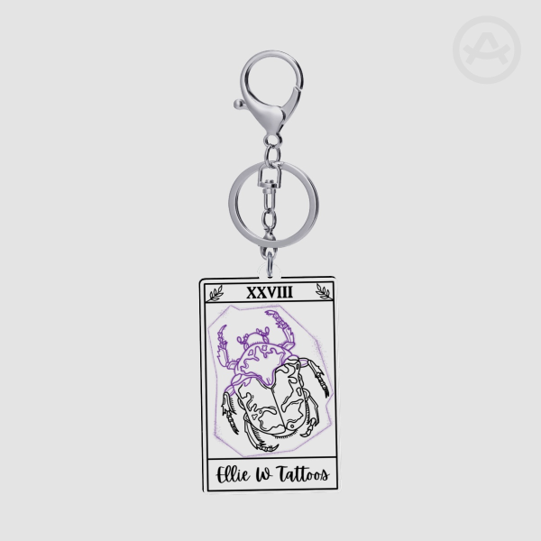 EllieWTattoos Business Keychain