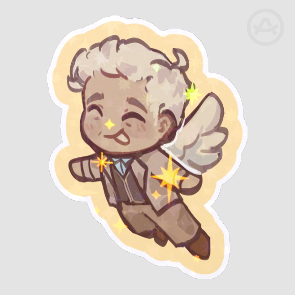 Chibi Aziraphale Sticker