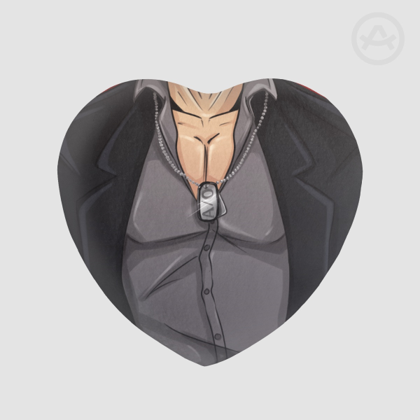 Nicolas Brown Plush chest button