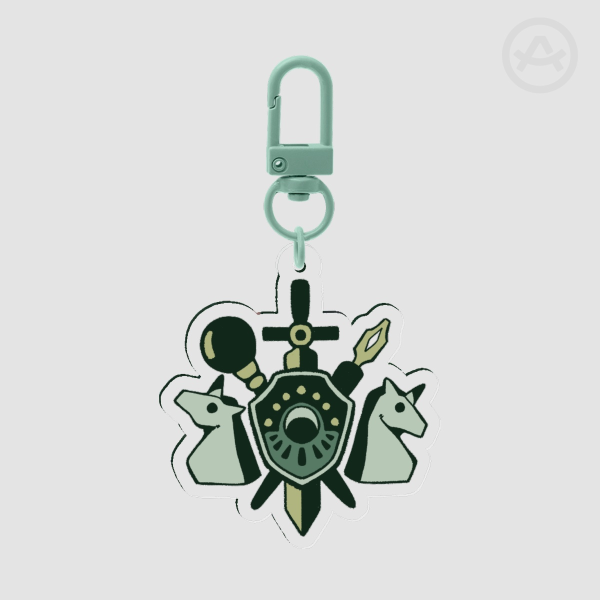 Sea Foam Emblem Keychain