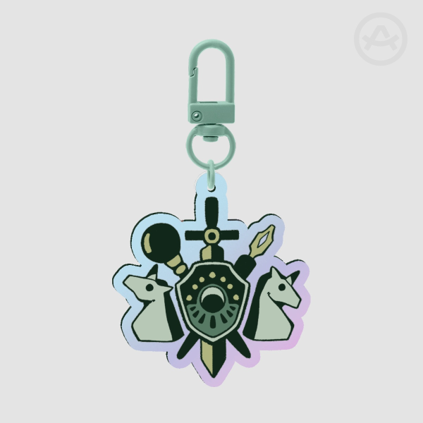 Sea Foam Emblem Keychain (Rainbow Edition)