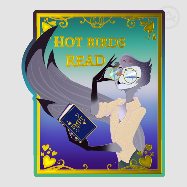 Stolas Reads || 4” Hot Foil Stamping Die Cut Sticker