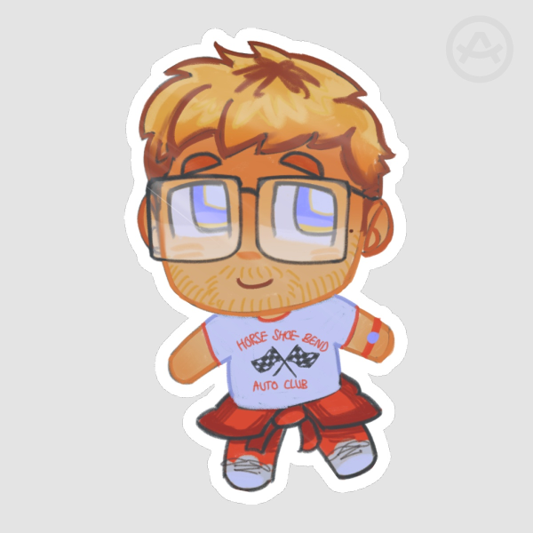 Ryland Grace sticker (Horse Shoe Bend Auto Club shirt)