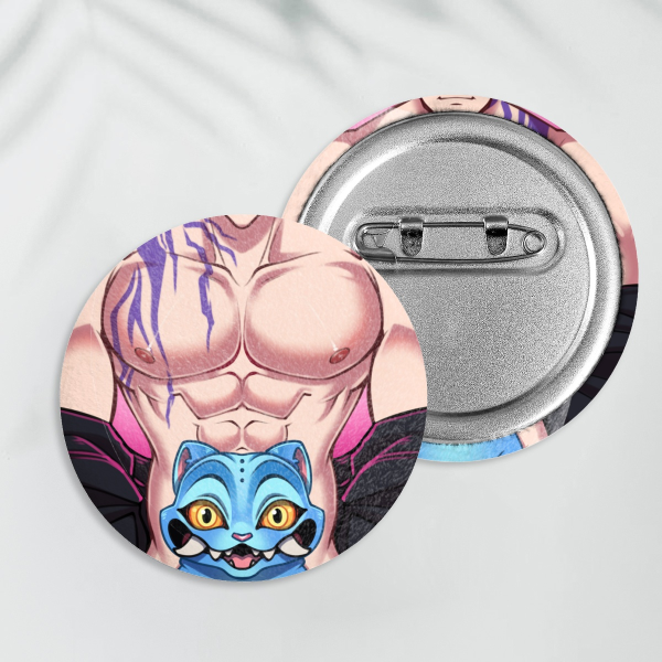 Jinu Derpy - Fluffy Plush Badges
