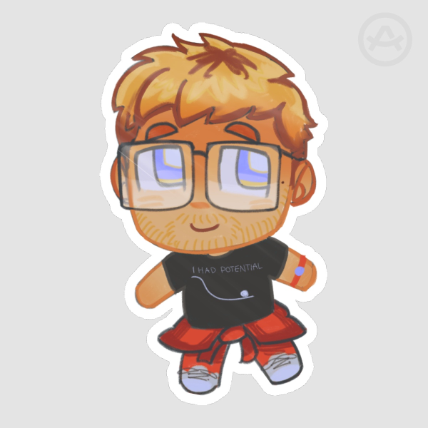 Ryland Grace sticker (I Had Potential shirt)