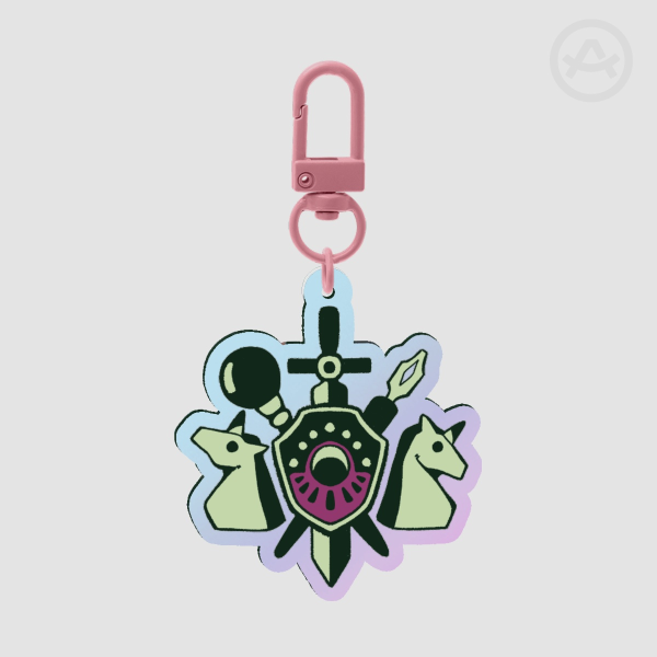 Succulent Emblem Keychain (Rainbow Edition)
