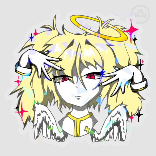 Angel Clear Die Cut Stickers