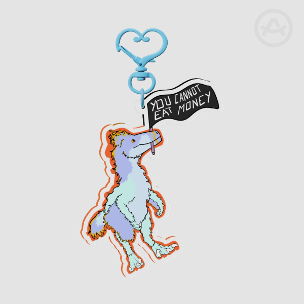 Utharaptor "You Cannot Eat Money" Keychain