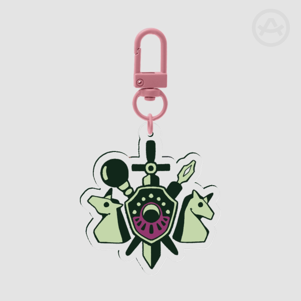 Succulent Emblem Keychain
