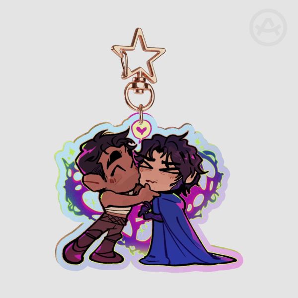 Kissy Rainbow Acrylic Keychain