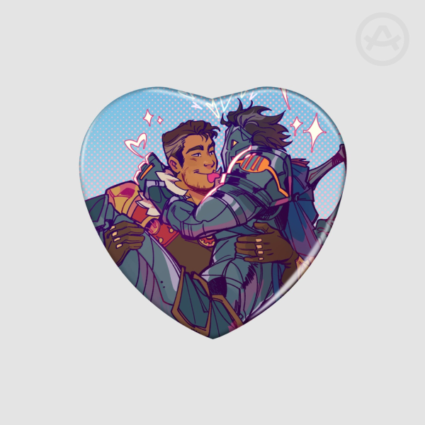 Vikjayce Heart Holographic Badge